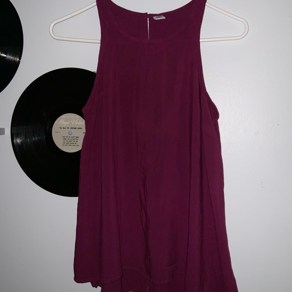 Plum color blouse/ tank top
